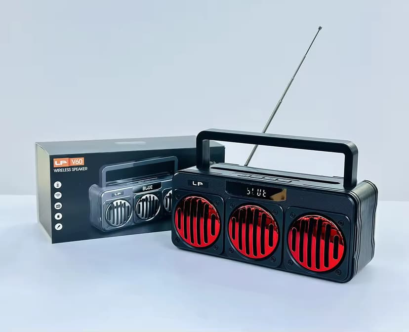 LP V60 Good Bass Speaker with LOUD STEREO