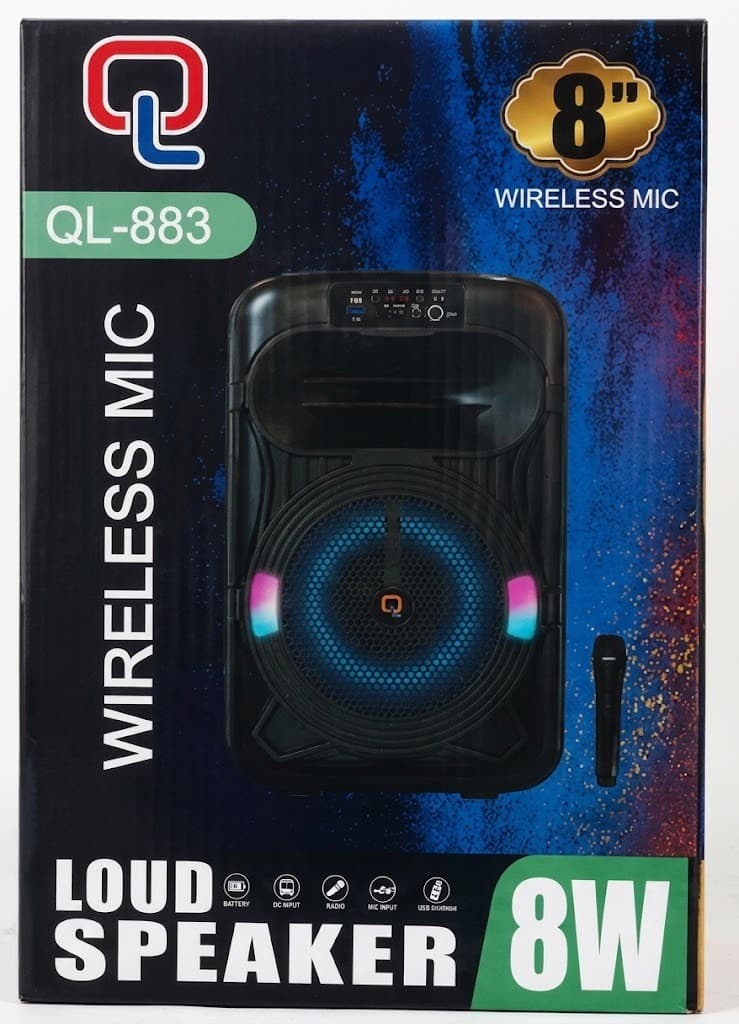 Wireless Loud Speaker + Mic 8W(A)-QL-883