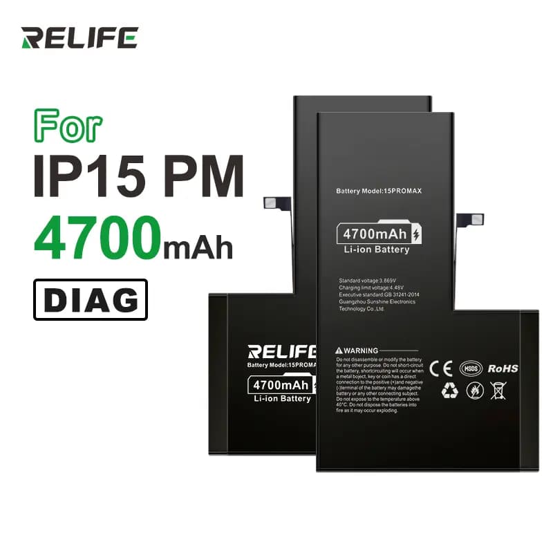 Relife Diagnosable iPhone Battery 15 PROMAX
