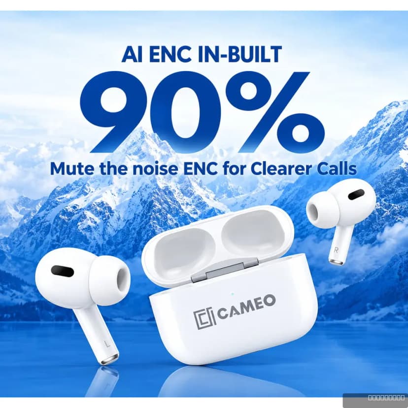Buds 100 Wireless Earbuds (13mm Drive 18HRs)