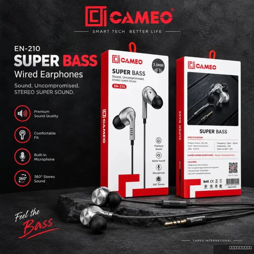 EN-210 3.5mm Earphone Left/Right (Rubber Cap)