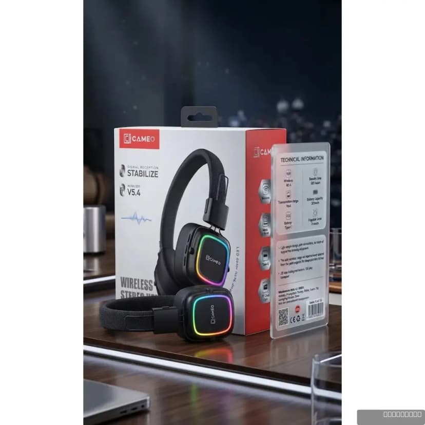 Play 50 Wireless HeadPhone LED Light (OX-3.5mm)