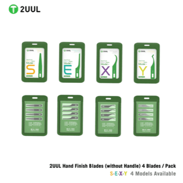 2UUL Hand Finish Blades (without handle) 4 Blades/Pack