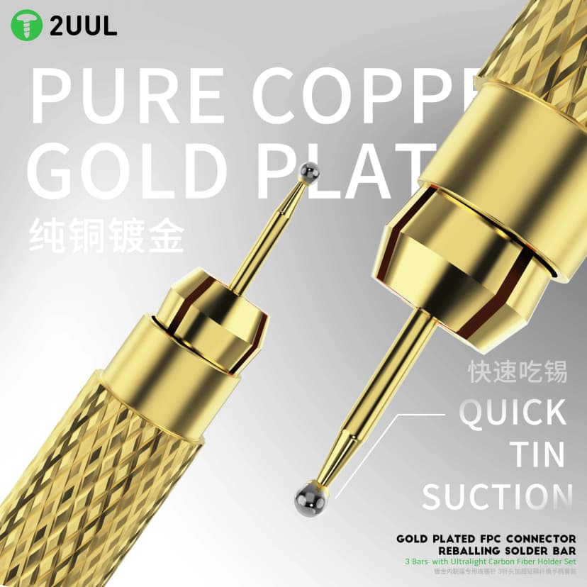 2UUL SC98 Gold-Plated FPC Connector Reballing Solder Bar Set