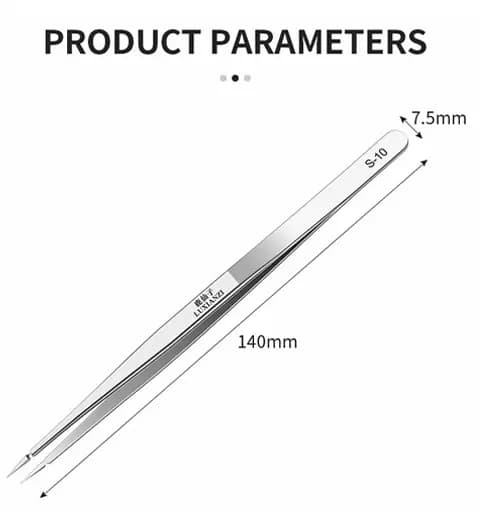 3D Precision Industry Tweezers Phone Circuit Repair Hand Tool Non-magnetic Stainless Steel Flying Wire Forceps