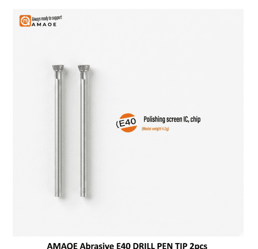 AMAOE Abrasive E40 DRILL PEN TIP 2pcs