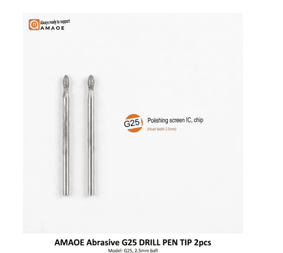 AMAOE Abrasive G25 DRILL PEN TIP 2pcs