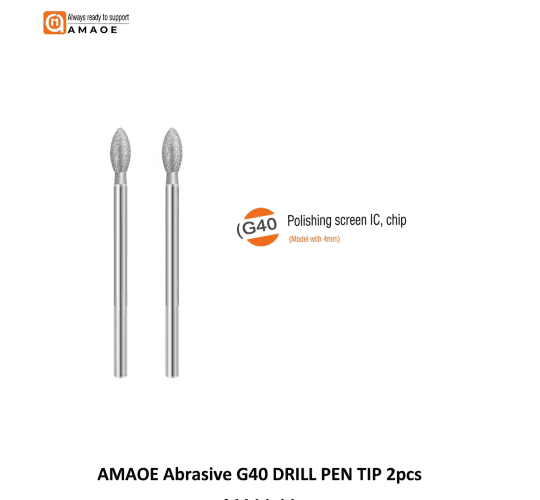 AMAOE Abrasive G40 DRILL PEN TIP 2pcs