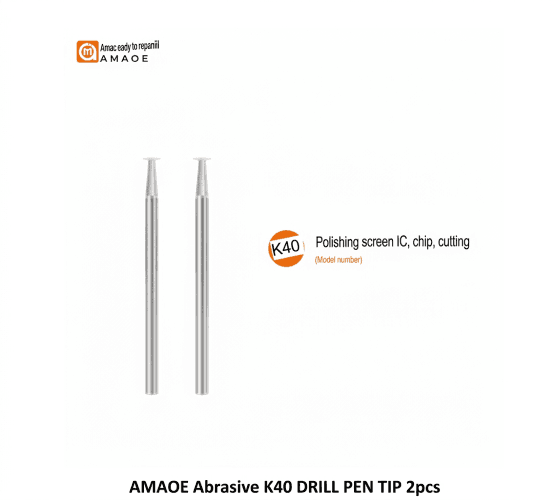 AMAOE Abrasive K40 DRILL PEN TIP 2pcs