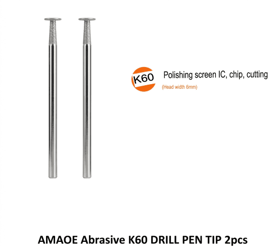 AMAOE Abrasive K60 DRILL PEN TIP 2pcs