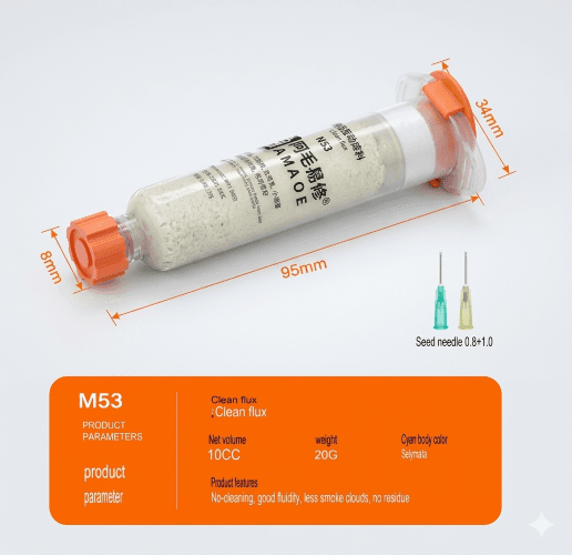 AMAOE M53 Good liquidity Less smoke, No residue Easy to clean solder flux