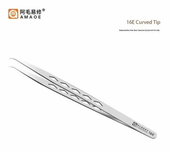 AMAOE Tweezer 16E Non-magnetic Stencil Tweezer for Precise Phone Board Repair