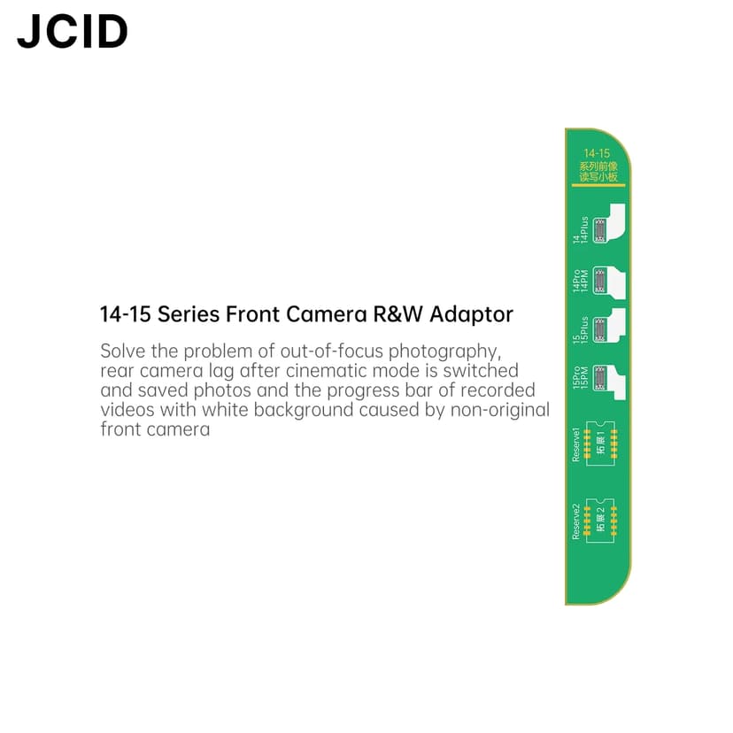 JCID 14-15 Series Front Camera Repair Board with Flex FPC