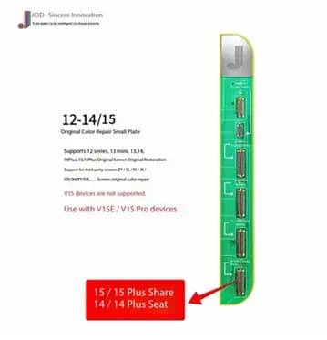 JCID TRUETONE REPAIR MODULE IPHONE 12-15 FOR V1S PRO/WIFI