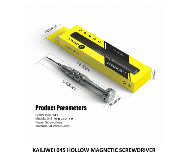 KAILIWEI 045 HOLLOW MAGNETIC SCREWDRIVER