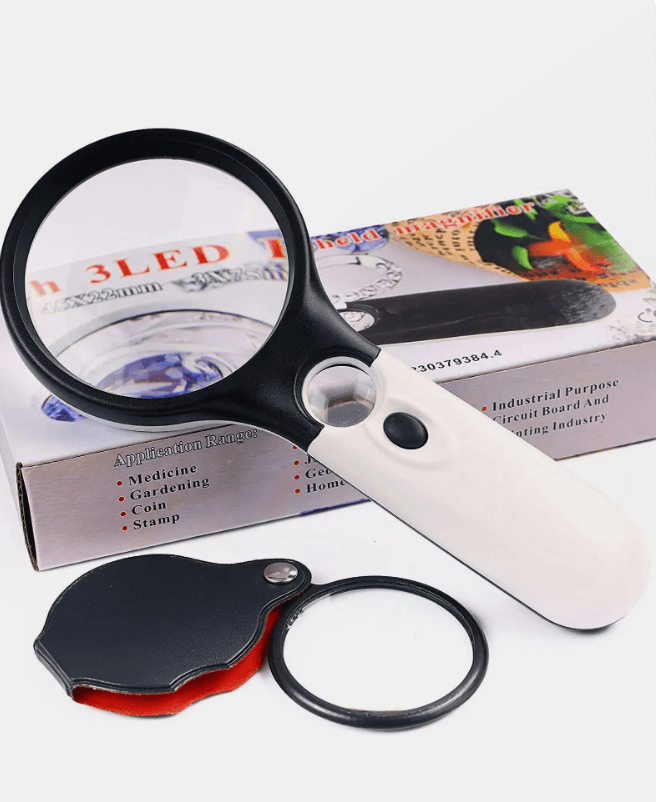 Magnifying Glass Lamp 3 LED 75mm