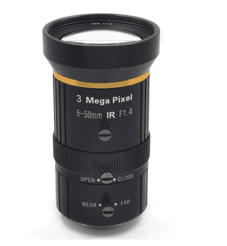 Microscope Manual Iris CS Mount 5-50mm 3.0MP F1.4 1/2.7" Varifocal Lens