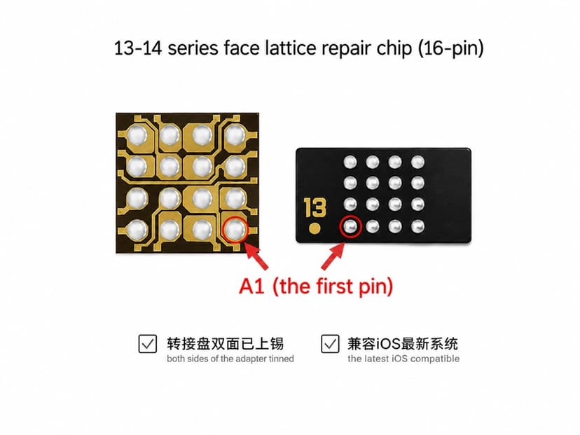 Mijing 13-14 series models Face Dot Matrix Chip (16-PIN)