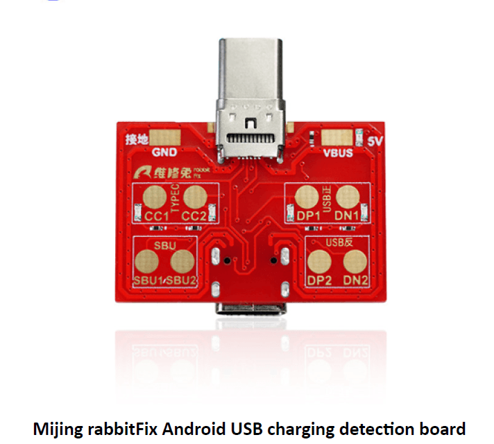 Mijing rabbitFix Android USB charging detection board