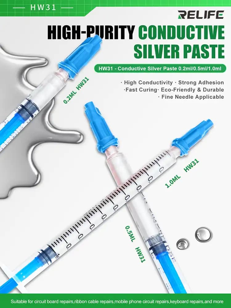 RELIFE HW31 Conductive Silver Paste 0.5ML