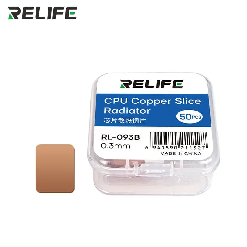 RELIFE RL-093A/B/C 50Pcs 12.45*14mm Copper Pad Shim Kit