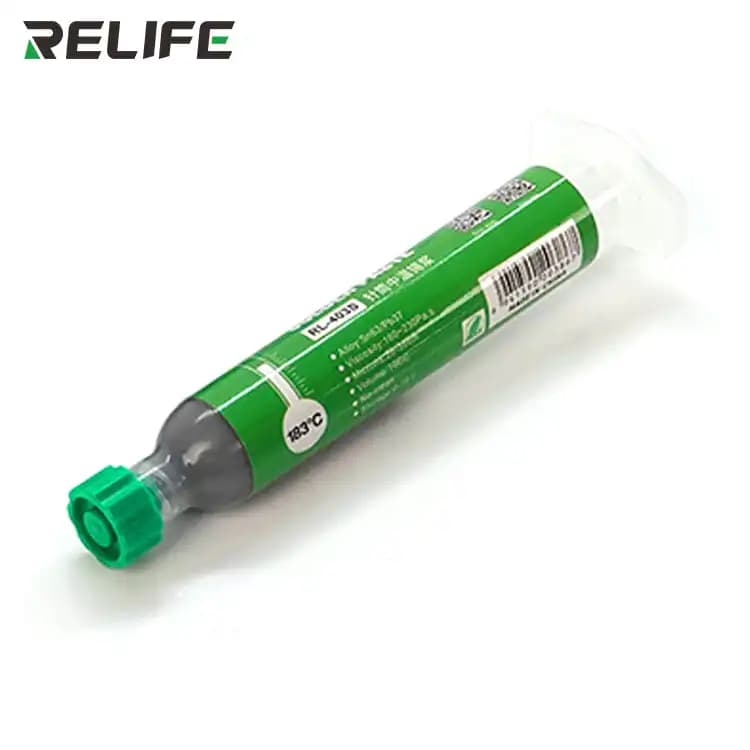 RELIFE RL-403S 183℃ solder paste (10CC,Matching needle + putter )