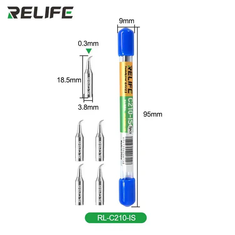 RELIFE RL-C210 replacement soldering iron top tip (I,is,k)