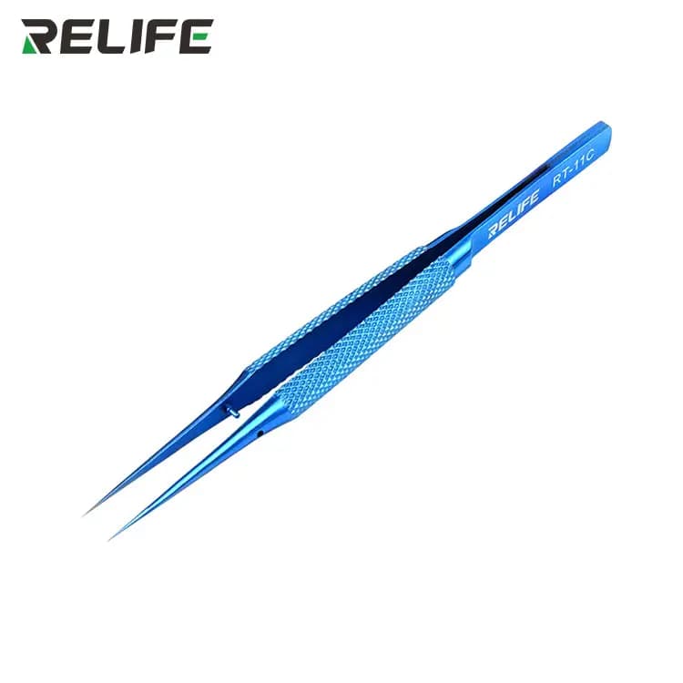 RELIFE RT-15C Ultra-Precision Titanium Alloy Tip Tweezers