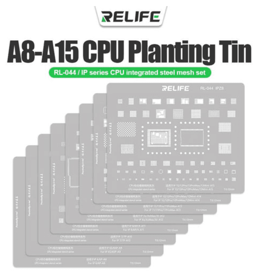 Relife Stencil (iPhone 6 to 16) 11pcs Set