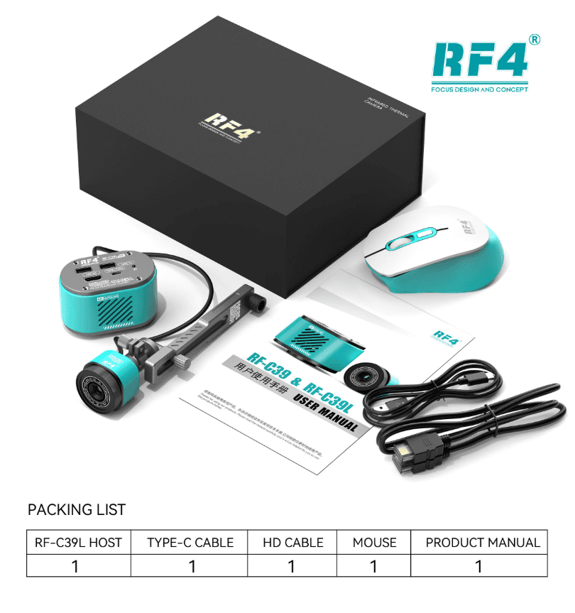 RF4 RF-C39L 4K Camera Thermal Imager Camera Dual-Spectral Analyzing Tools