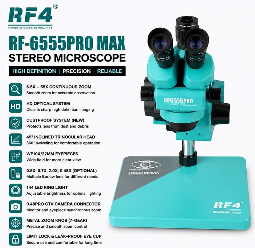 RF4 RF6555 PRO MICROSCOPE WITH B3 BASE