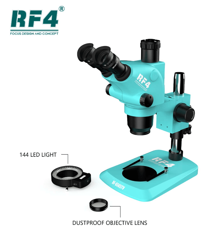 RF4 RF6565TVP Trinocular Stereo Microscope