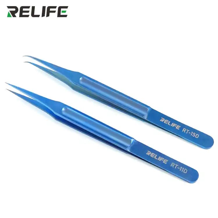 Relife RT-15D Ultra Lightweight High Precision No-Magnetic Titanium Alloy Tweezers
