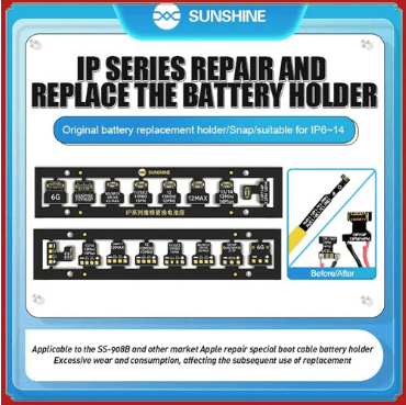 SUNSHINE IP Series Maintenance Replacement Holders For Most iPhone 6-14 Pro Max Boot line Battery Base Of Battery