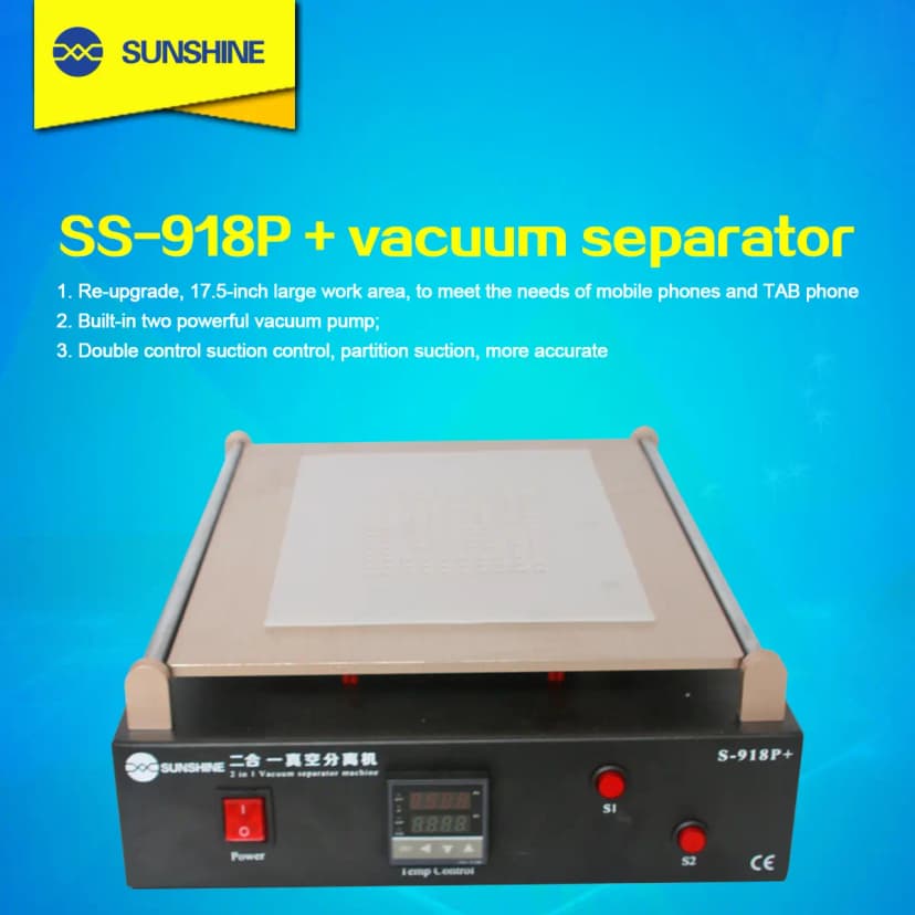SUNSHINE S-918P phone/pad vacuum separator