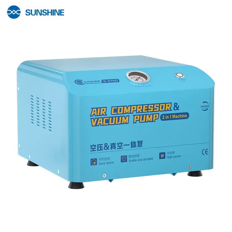 SUNSHINE S-978D AIR COMPRESSOR AND VACUMM PUMP 2IN1 MACHINE