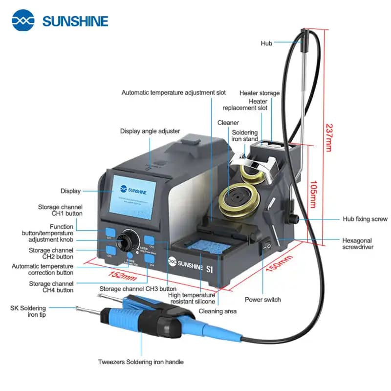 SUNSHINE S1 Intelligent Soldering Station