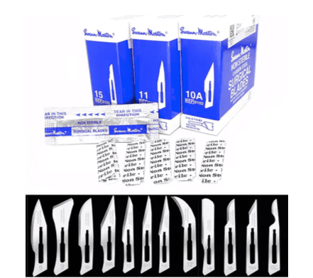 Swann Morton Surgical Blade/Knife(5pcs pouch) 11# 11P# 12# 15# 15C# 23#