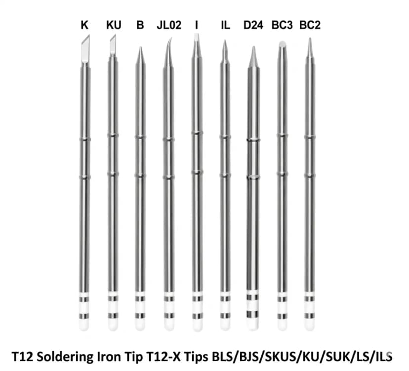T12 Soldering Iron Tip T12-X Tips BLS/BJS/SKUS/KU/SUK/LS/ILS