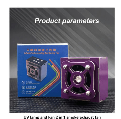 UV lamp and Fan 2 in 1 smoke exhaust fan