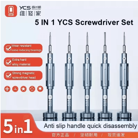 YCS 2D Precise Screwdriver Set Y101 With Magnetic Alloy Superhard Bits