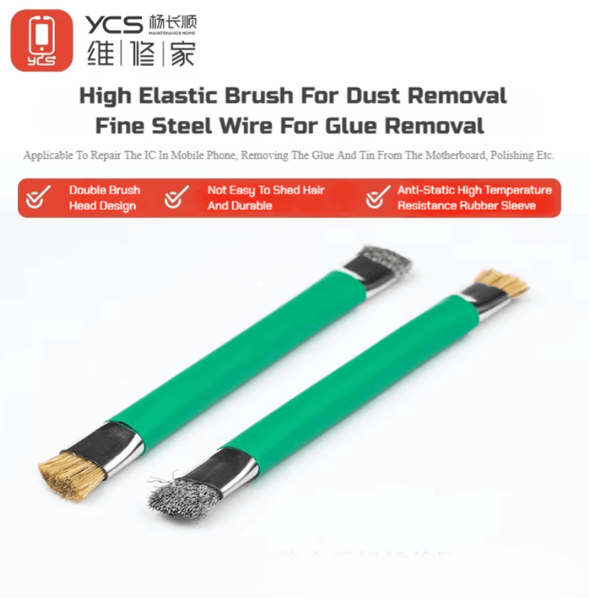 YCS HAIR and Steel Double Head Anti-static Repair Brush