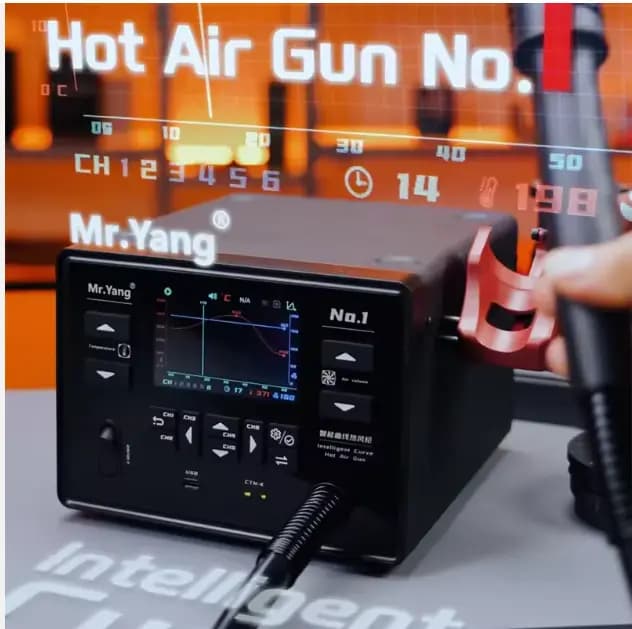 YCS Mr.Yang No.1 Intelligent Soldering Station Curve Hot Air Gun