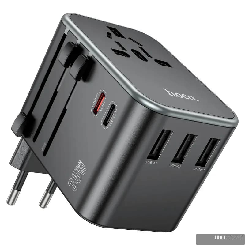 HOCO AC19 Supporter five-port PD35W(2C3A) universal conversion charger