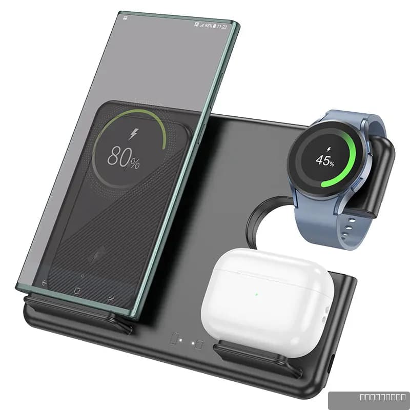 HOCO CQ2 Flash folding 3-in-1 wireless fast charger(SAM Watch)