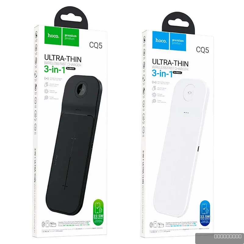 HOCO CQ5 Step 3-in-1 wireless fast charger(iWatch)