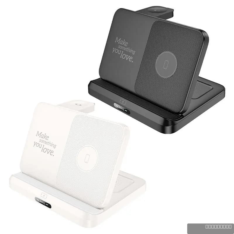 HOCO CQ7 Pass folding 3-in-1 wireless fast charger(iWatch+SAM)