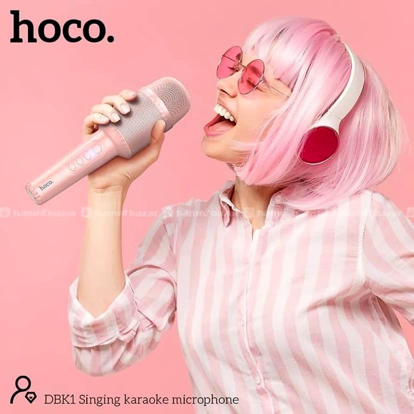 Hoco Dbk1 Karaoke Microphone with Bluetooth Speaker