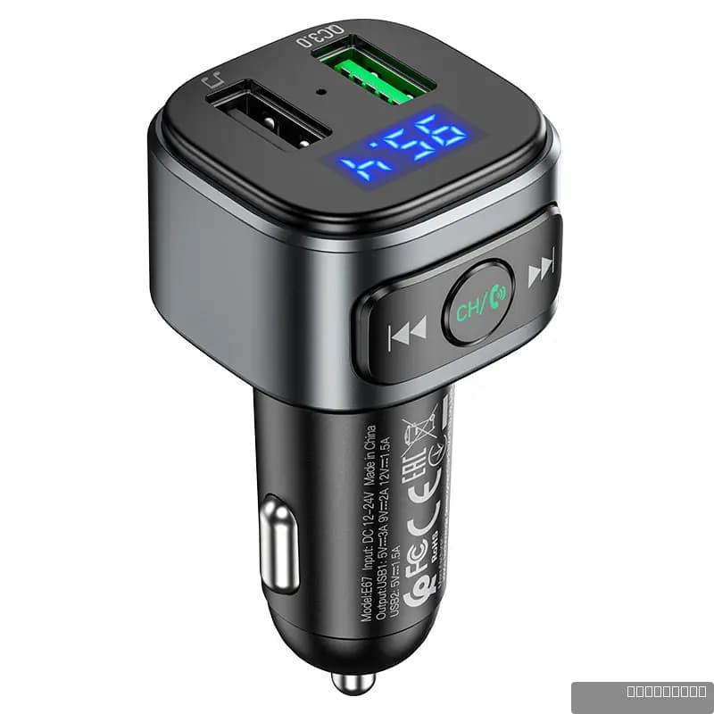 HOCO E67 Fighter QC3.0 car BT FM transmitter