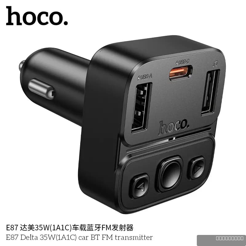 HOCO E87 Delta 35W(1A1C) car BT FM transmitter
